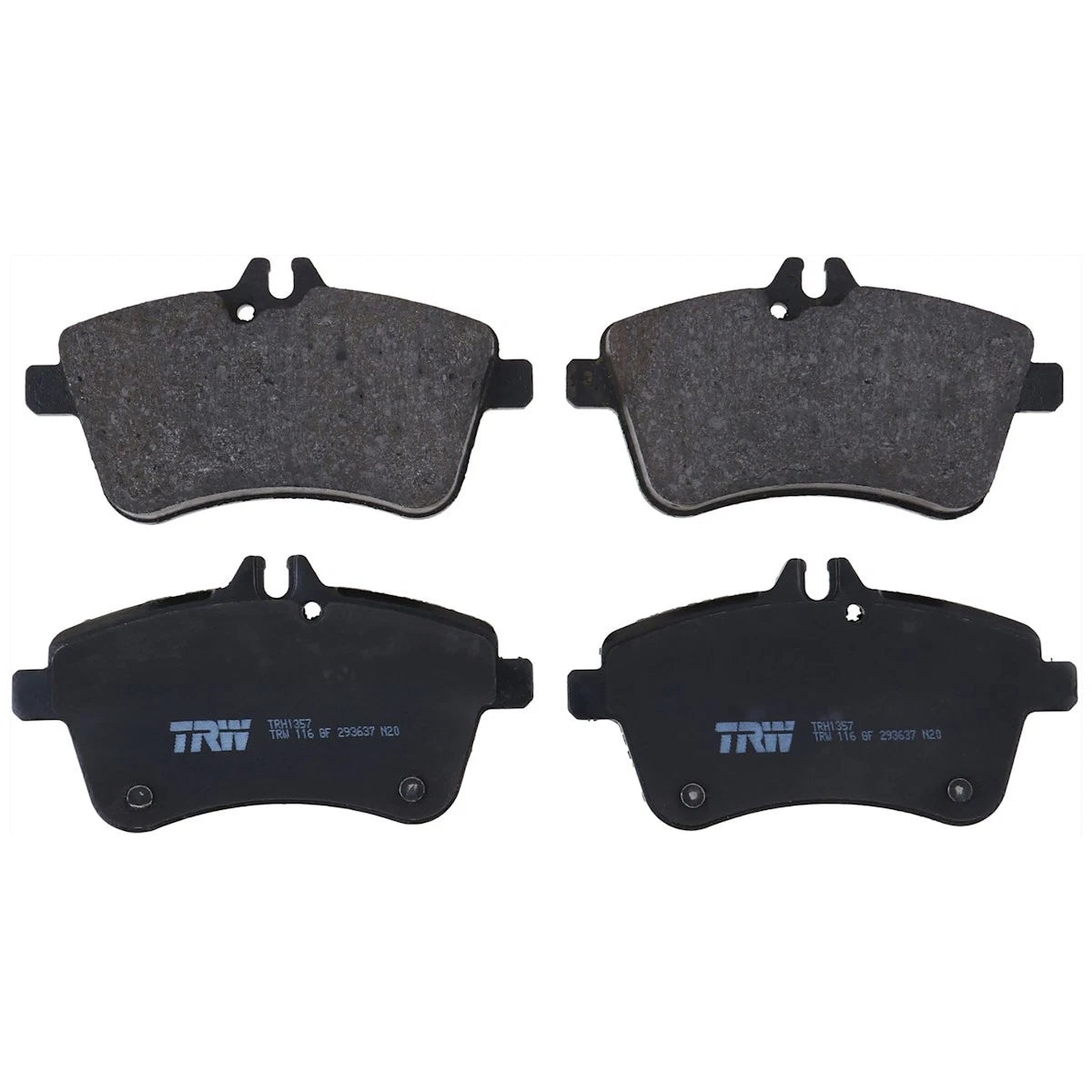 Set of 4 TRW Brake Pad Sets for Mercedes-Benz B200 (2008)