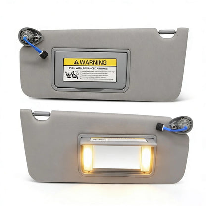 Set of 2 Grey Sun Visors for Compatible Vehicles