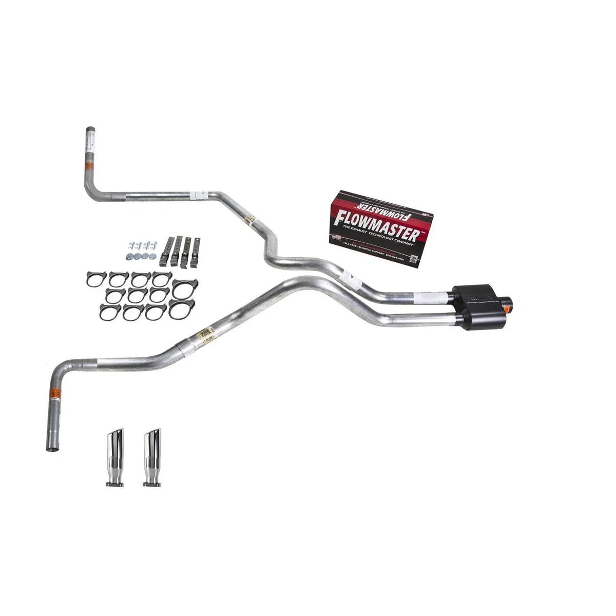 Dual Exhaust Pipe for Chevrolet Silverado 1996–1999 (2.5" Flowmaster Super 10)