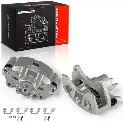 A-Premium Pair Front Brake Calipers w/Bracket for Mitsubishi Outlander (2007–2020) 4605B861, 4605A257, 4605A861