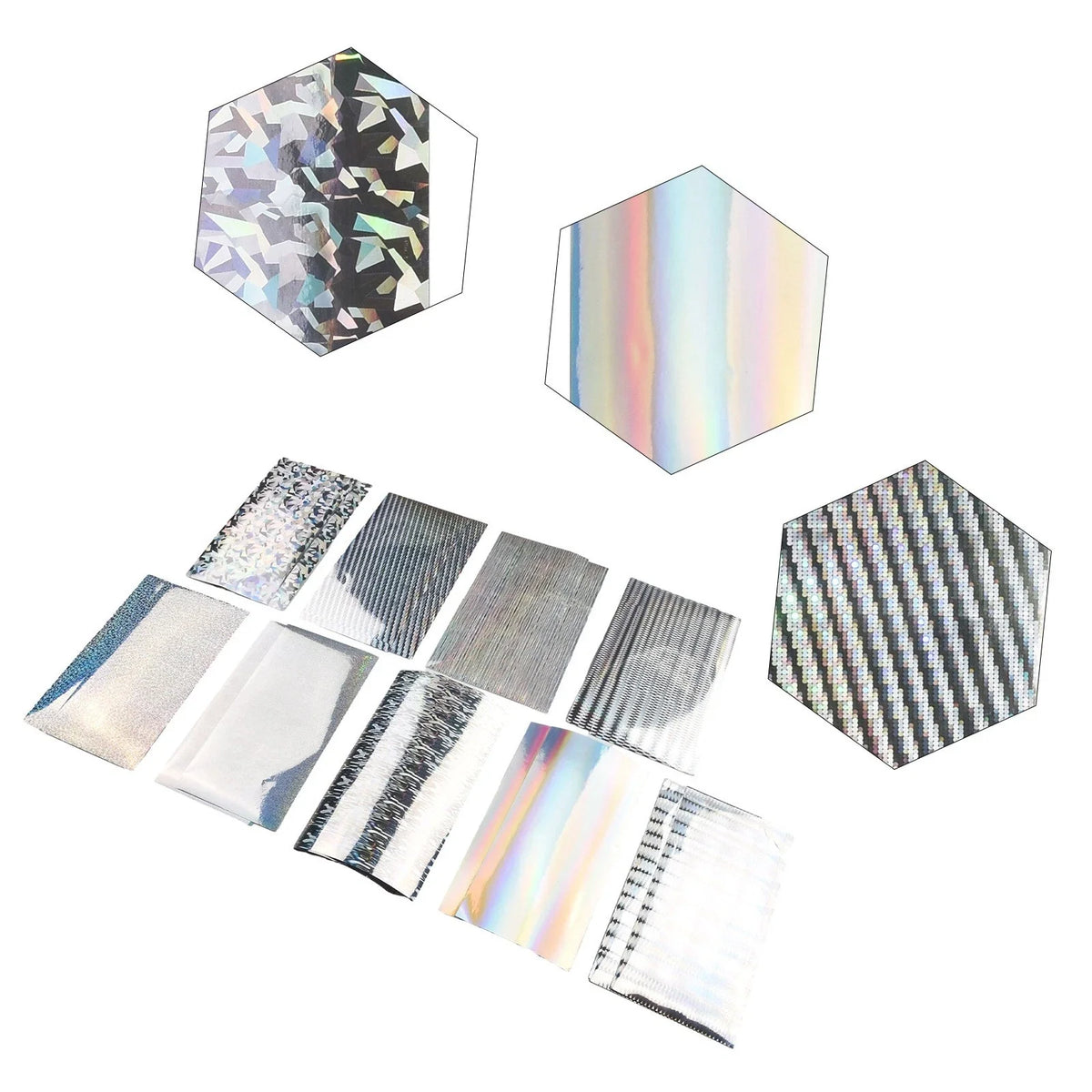 18pcs Lure Tape 20x10cm Holographic Bait Sticker for Fishing Lures