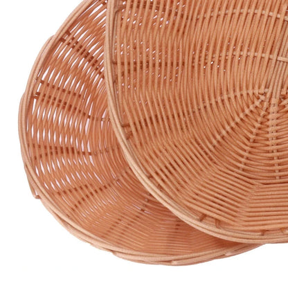 10 Pack Oval Plastic Baskets for Bread and Serving