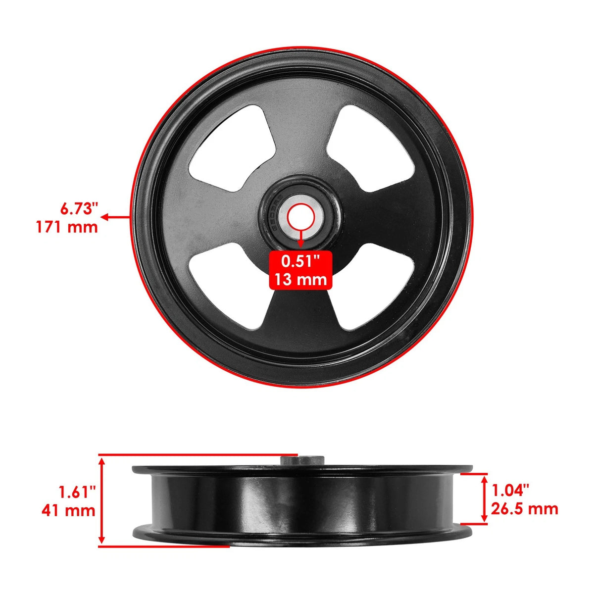 61" Deck Idler Pulley for Bobcat ZT3000 ZT3500 XRZ PRO (4176836 4176803 4165953)
