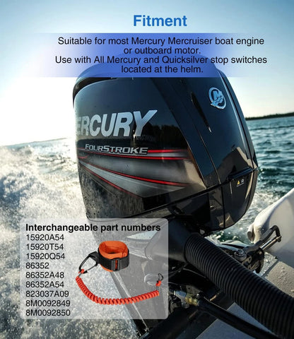 8M0092850 Kill Switch Lanyard for Mercury Mercruiser Outboard Motor