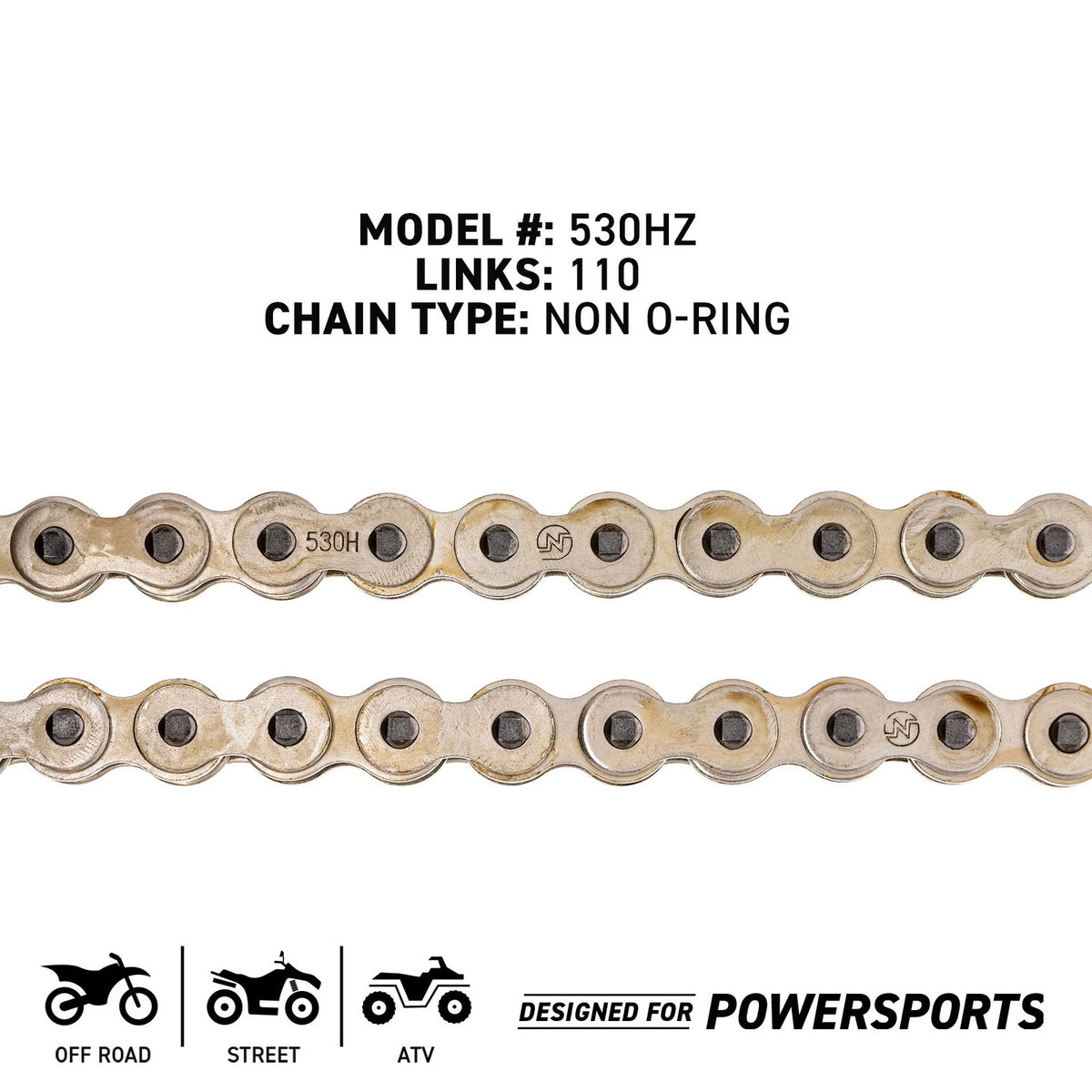 NICHE 530 Drive Chain 110 Links for Motorcycle (519-CDC2235H, 92057-0067)