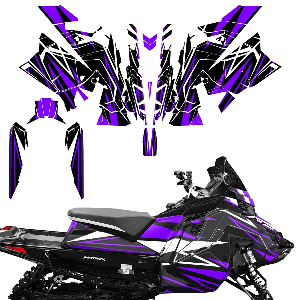 SLED Graphics Decals Stickers for Polaris Matryx Indy Assault (2020)
