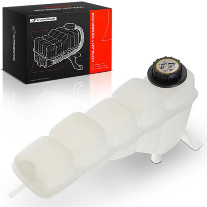 Front Coolant Expansion Tank w/ Cap for Ford F-250 Super Duty (1999–2004) - 2C3Z8A080AA, 6C358A080AC, 3C348A080B