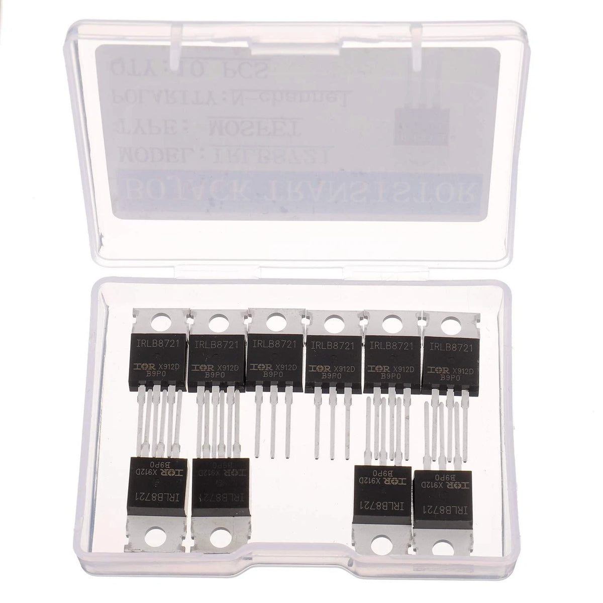 10X MOSFET Transistors IRLB8721PBF 30V 62A N-Channel for Automotive