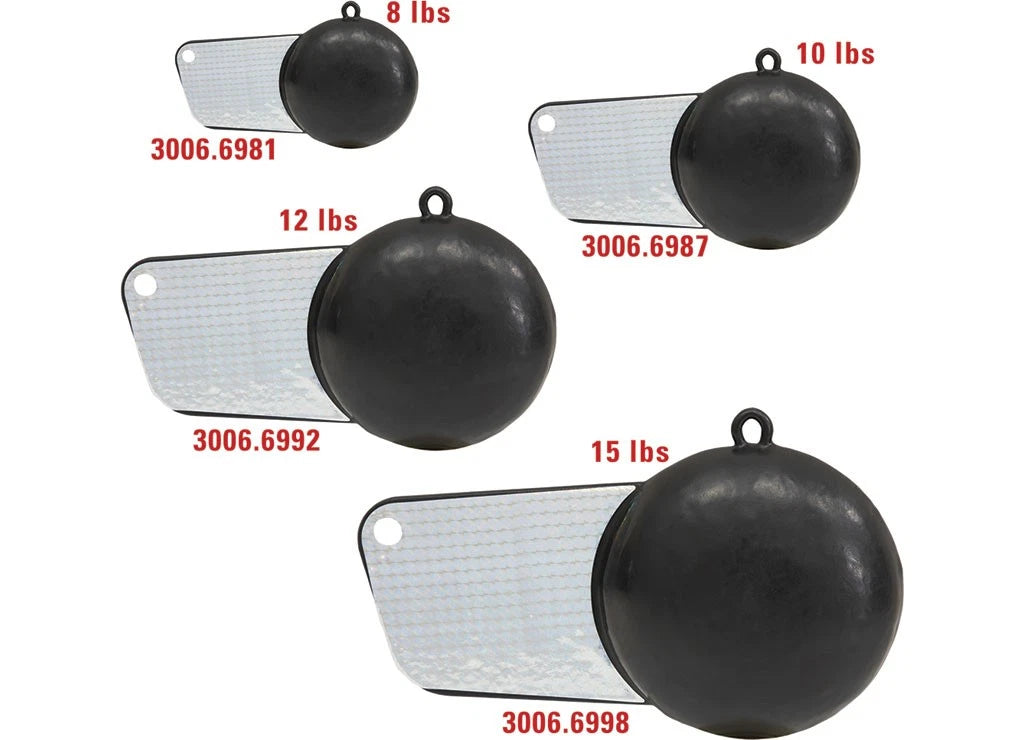 8 lbs Coated Pancake Downrigger Weight for Extreme Max 3006.6981