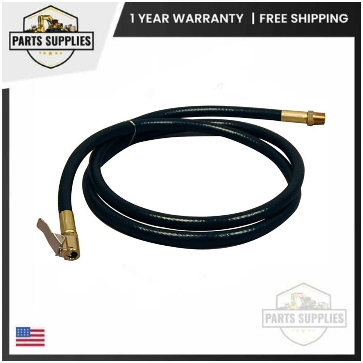 60" Air Hose with Euro Clip for Coats 4040 4050 Tire Changer
