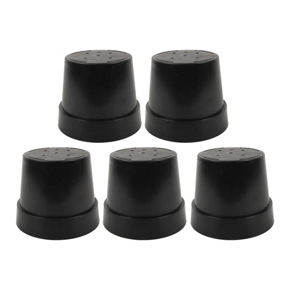 5 Pack 5 Gallon Black Plastic Nursery Pots for Plants (302424cm)