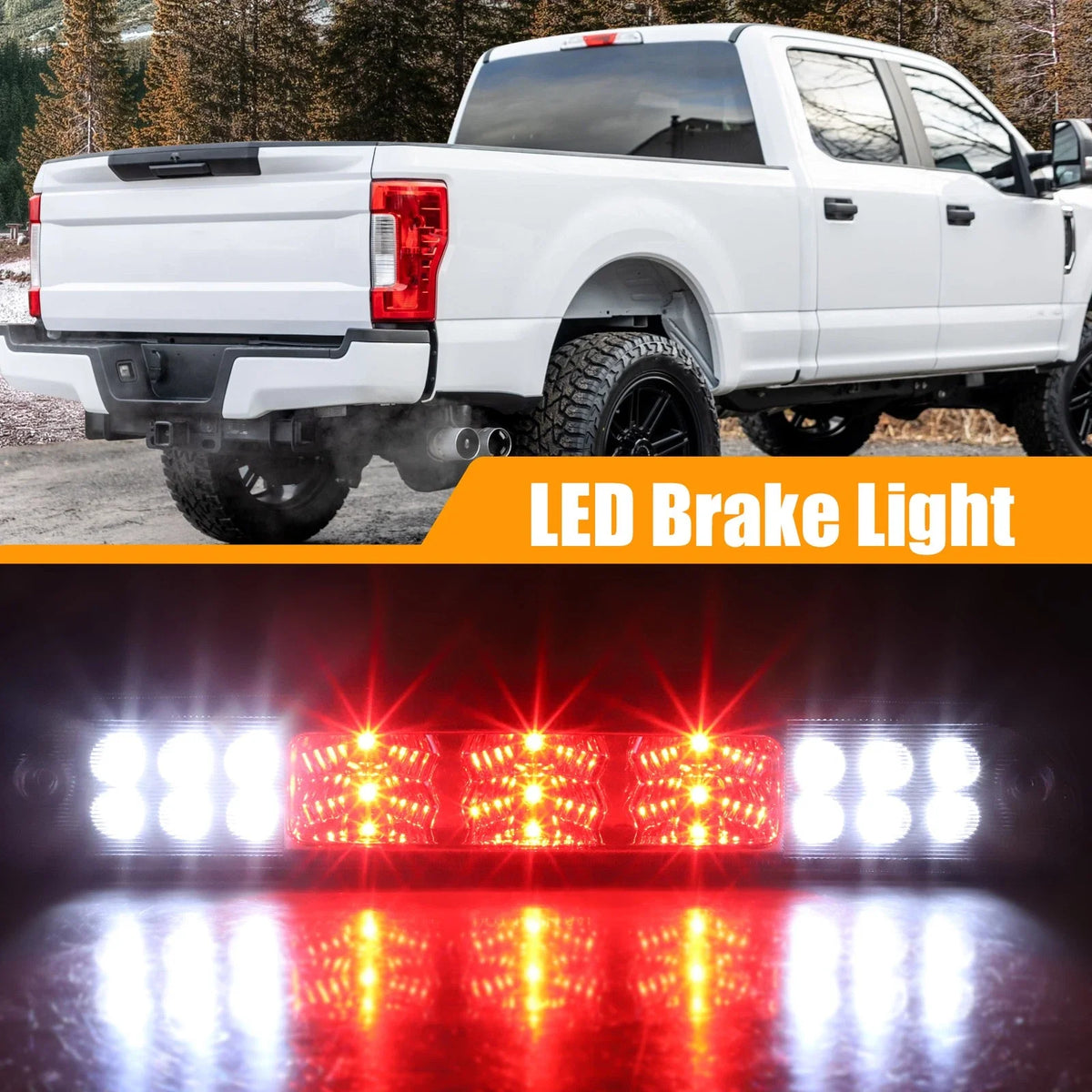 LED Third High Mount Brake Light CC3Z13A613B for Ford F-250 Super Duty (2017–2022)