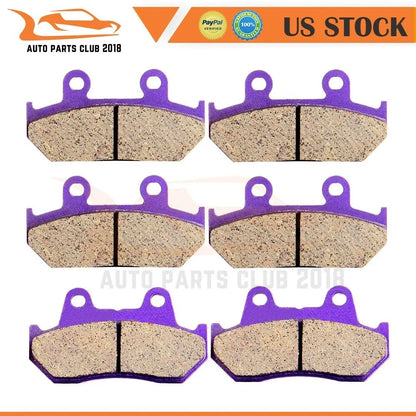 Front & Rear Carbon Fiber Brake Pads for Honda GL1500I Interstate (1993)