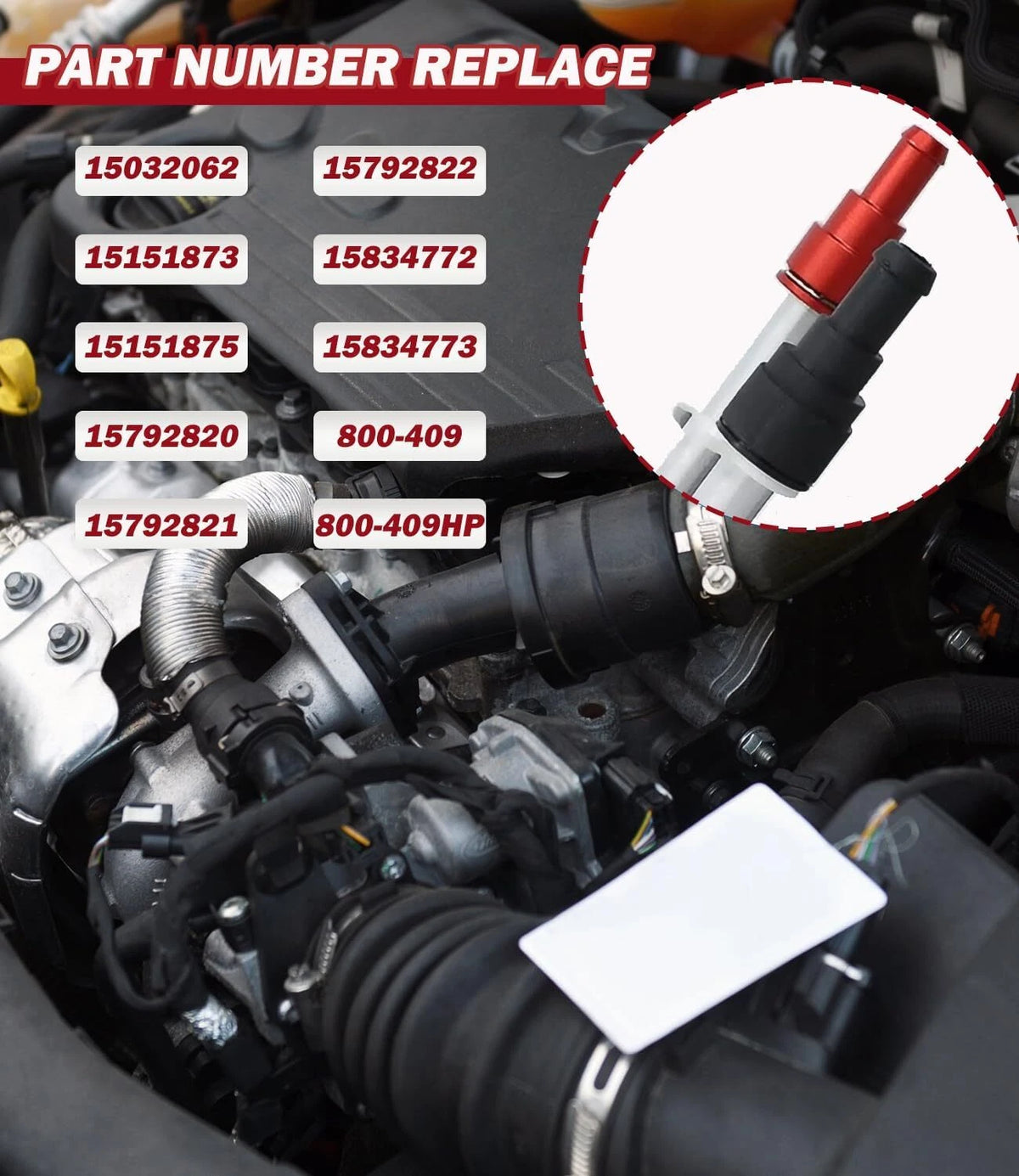 Aluminum HVAC Heater Hose Connector for Cadillac Escalade (For00815)