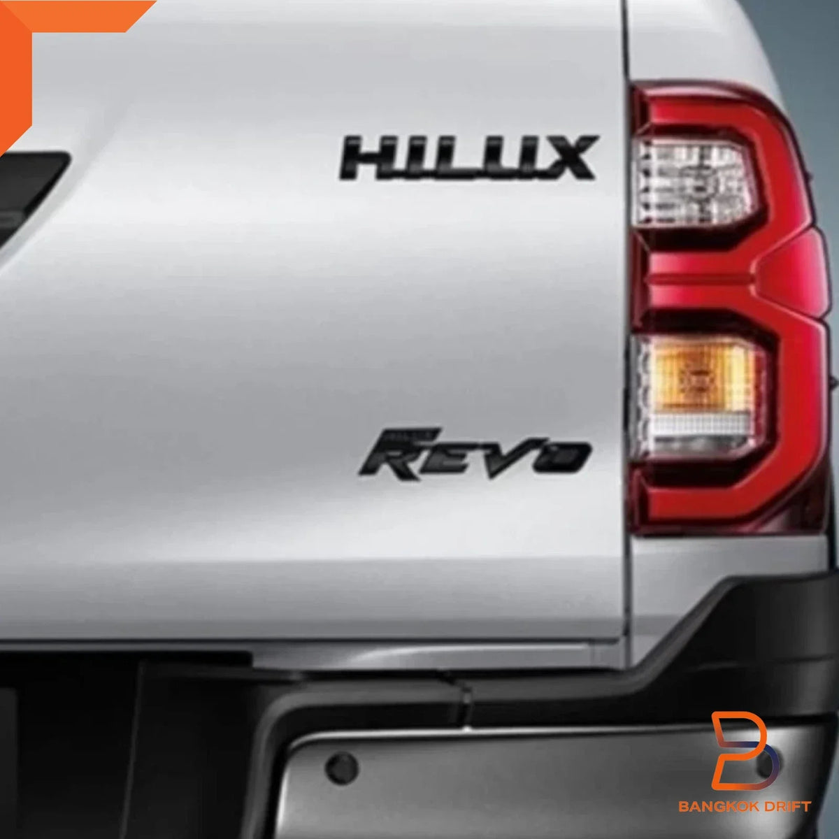 Piano Black Tailgate Emblem Badge for Toyota Hilux Revo (2015-2023)