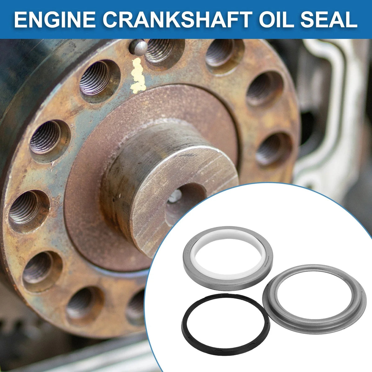Front Crankshaft Oil Seal w/Installer Tool Kit for Dodge 6B 4B (No. 3935959)