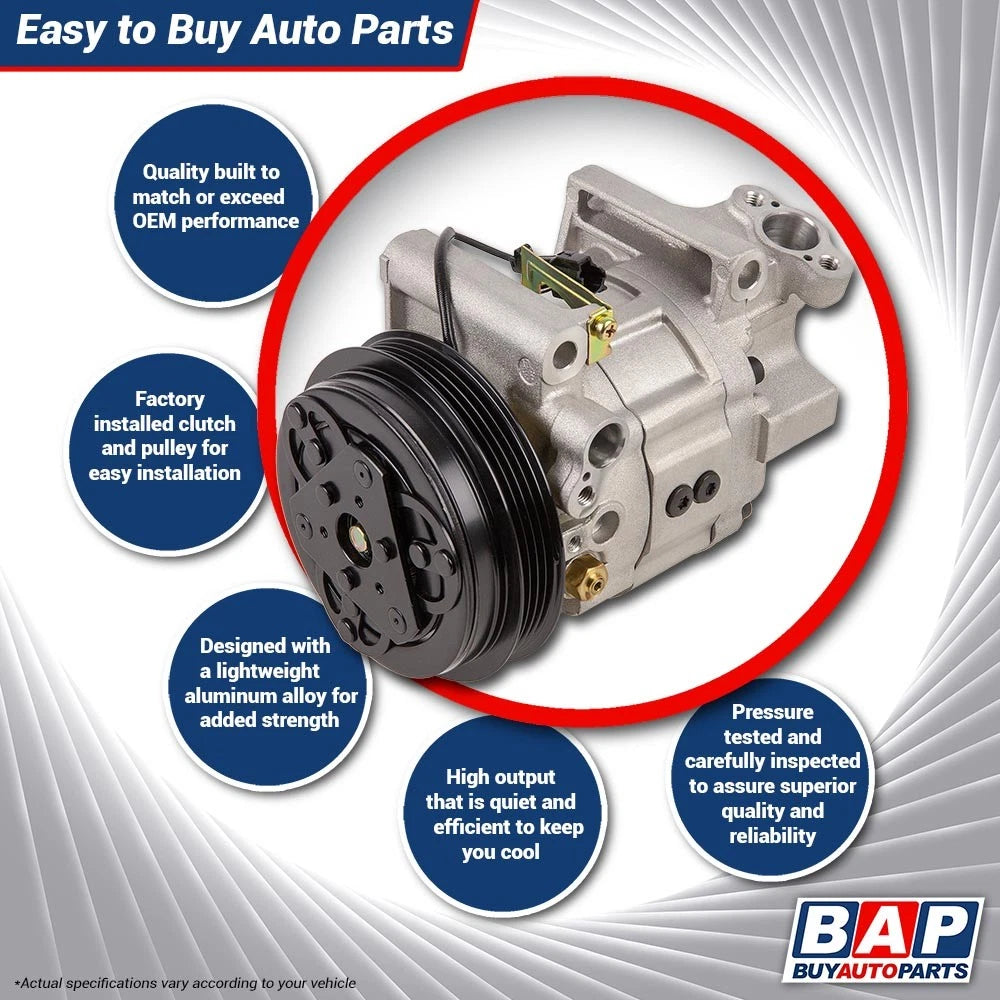 AC Compressor & A/C Clutch for Chevy Cruze 1.4T (2012–2015) 60-03543NA, 1021590, 10-21590
