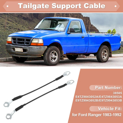 Tailgate Support Cables No.38505/E4TZ9843052A for Ford Ranger (1983–1992)