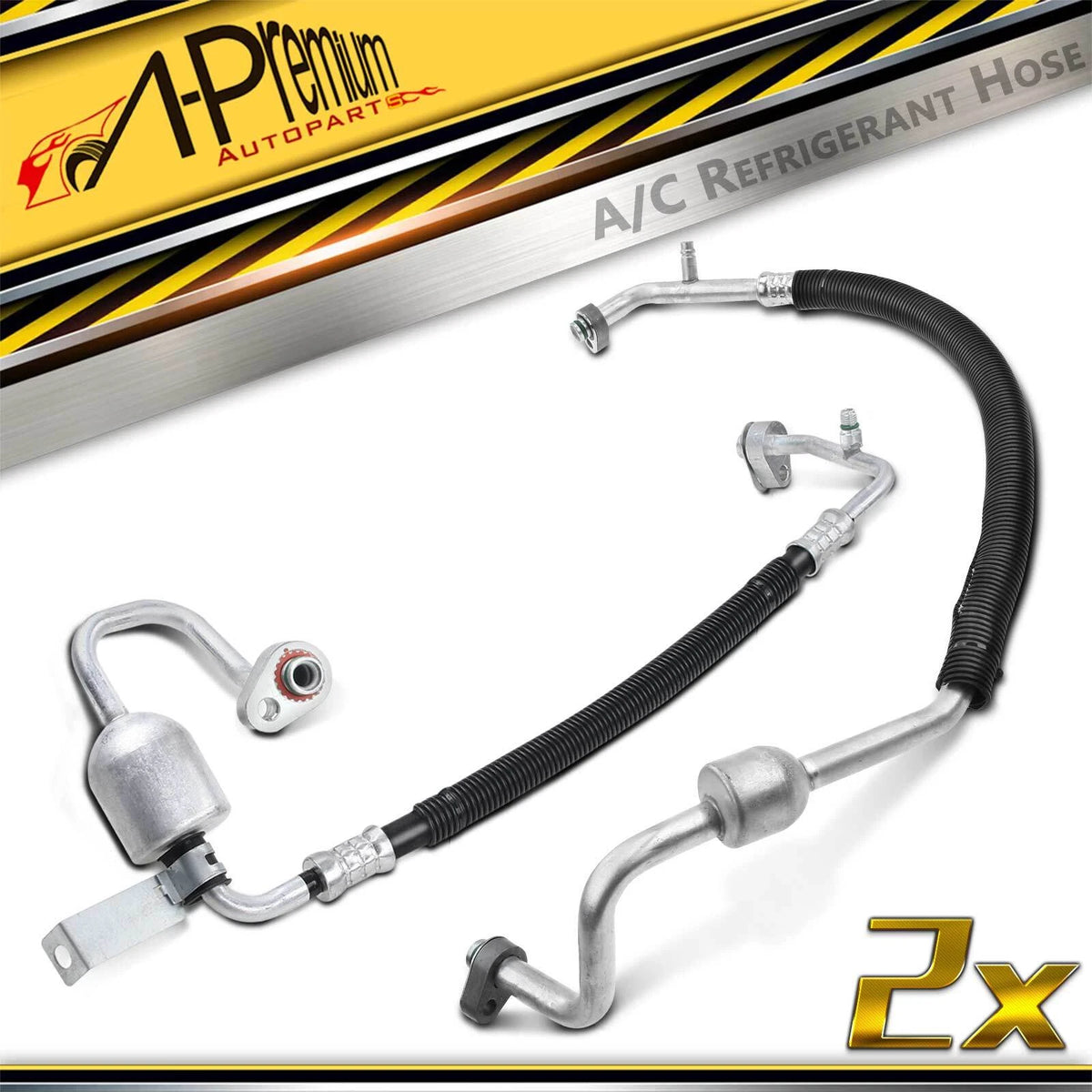 2X A/C Suction & Discharge Line Hose for Ford Taurus Flex (2011–2012) BA5Z19972A, 34-64754