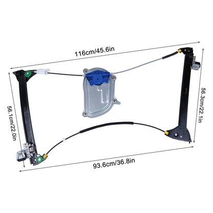 1X Front Right Window Regulator WG77Q5 for VW Beetle Convertible (2003–2010)