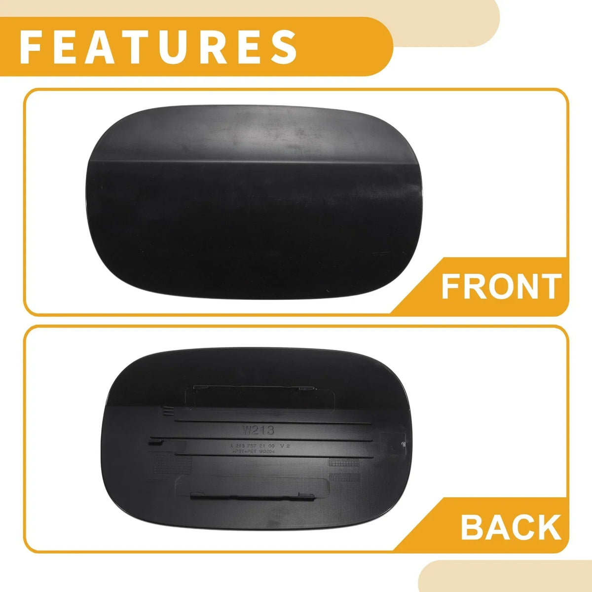 Fuel Tank Door Cap for Mercedes-Benz E200 (2015-2019) Clip Type A2056304404