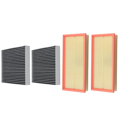 Air Filter Kit 4 Pack for Land Rover Range Rover (2014–2021) LR036369 LR011593