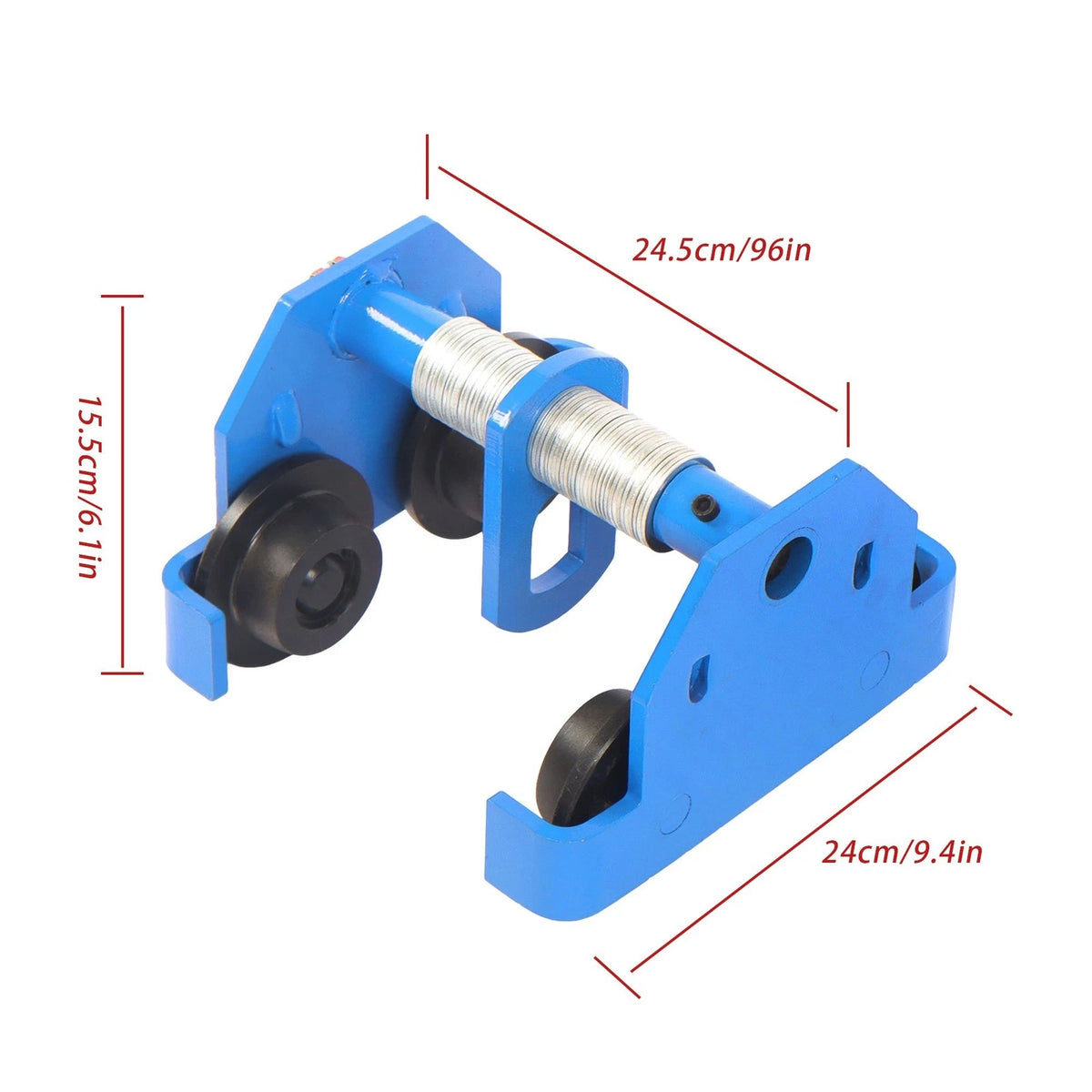 Manually Operated Trolley for I-Beam Flange Width 65-190mm (2200lbs Capacity)