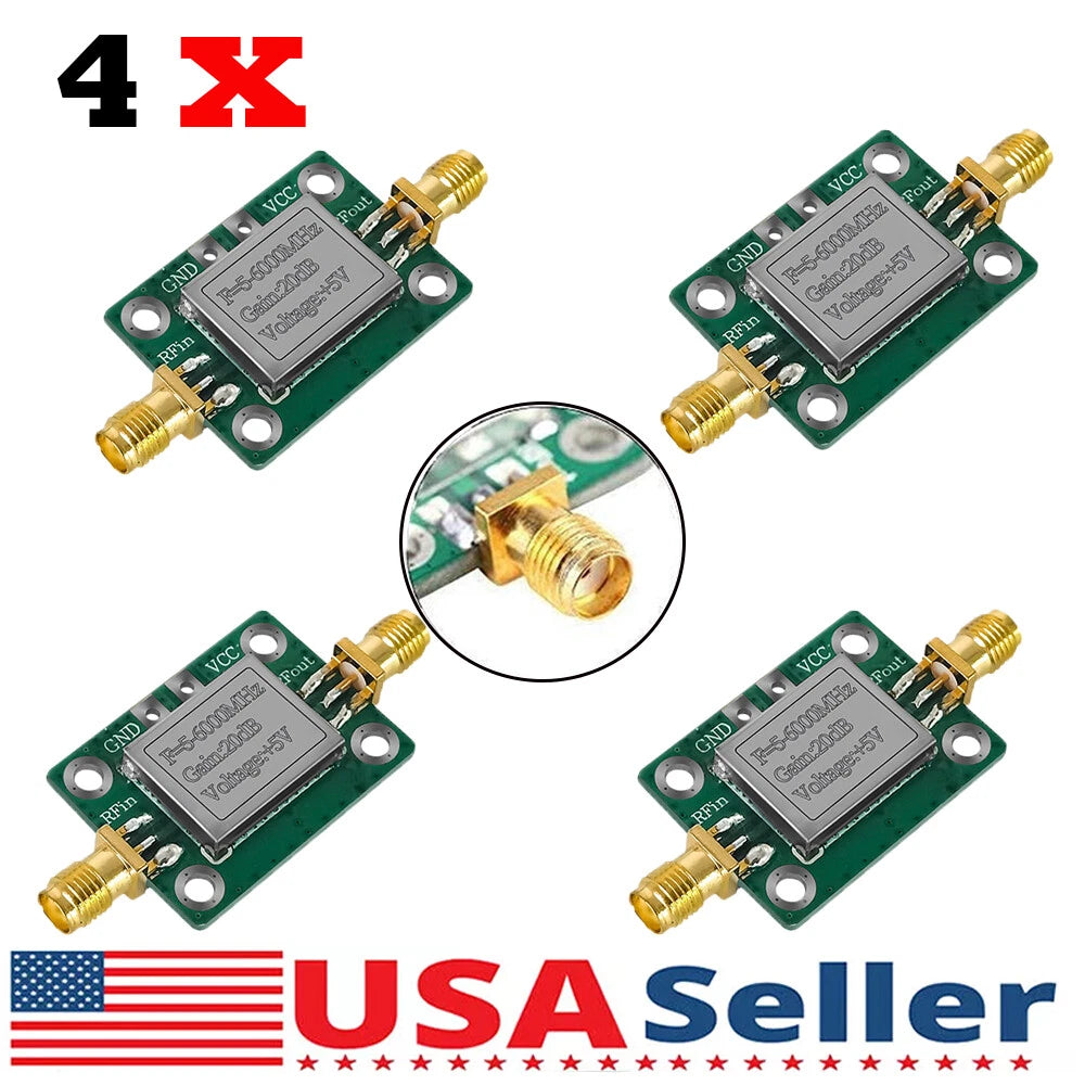 Set of 4 RF Broadband Signal Amplifier Boards 5M~6GHz 20dB Gain