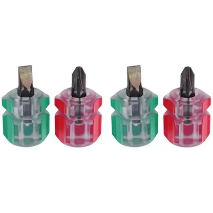 4 Piece Screwdriver Set for Compact Tools (Slotted & Cross)