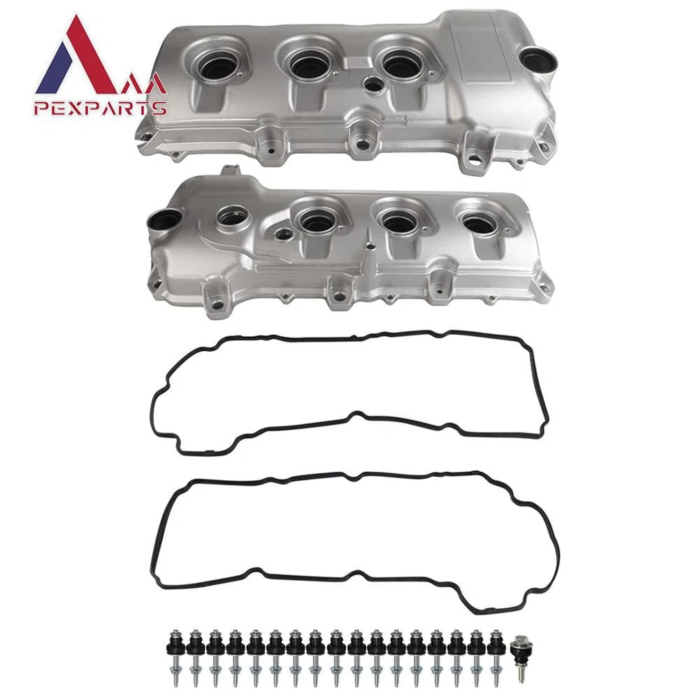 Set of 2 Valve Covers for Lincoln MKZ MKX Ford Edge (2007–2012) 7T4Z-6582-E, 7T4Z-6582-F