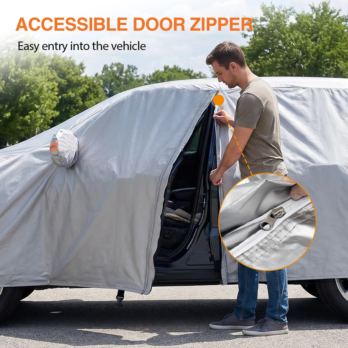Heavy Duty Waterproof Car Cover for Ford Puma (NEV A52-73-Y-M)