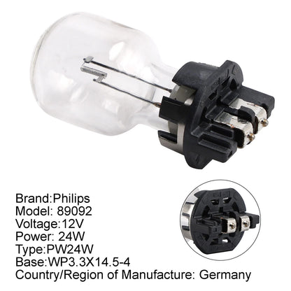 Philips 89092 PW24W Fog Light Bulb for Golf 7, BMW 316, 320 (C119-413)