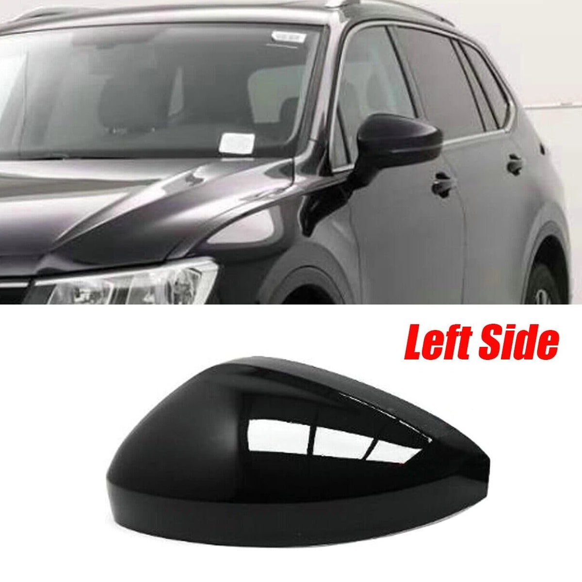 Left Rearview Side Wing Mirror Cap Cover for VW Tiguan (2017–2023)