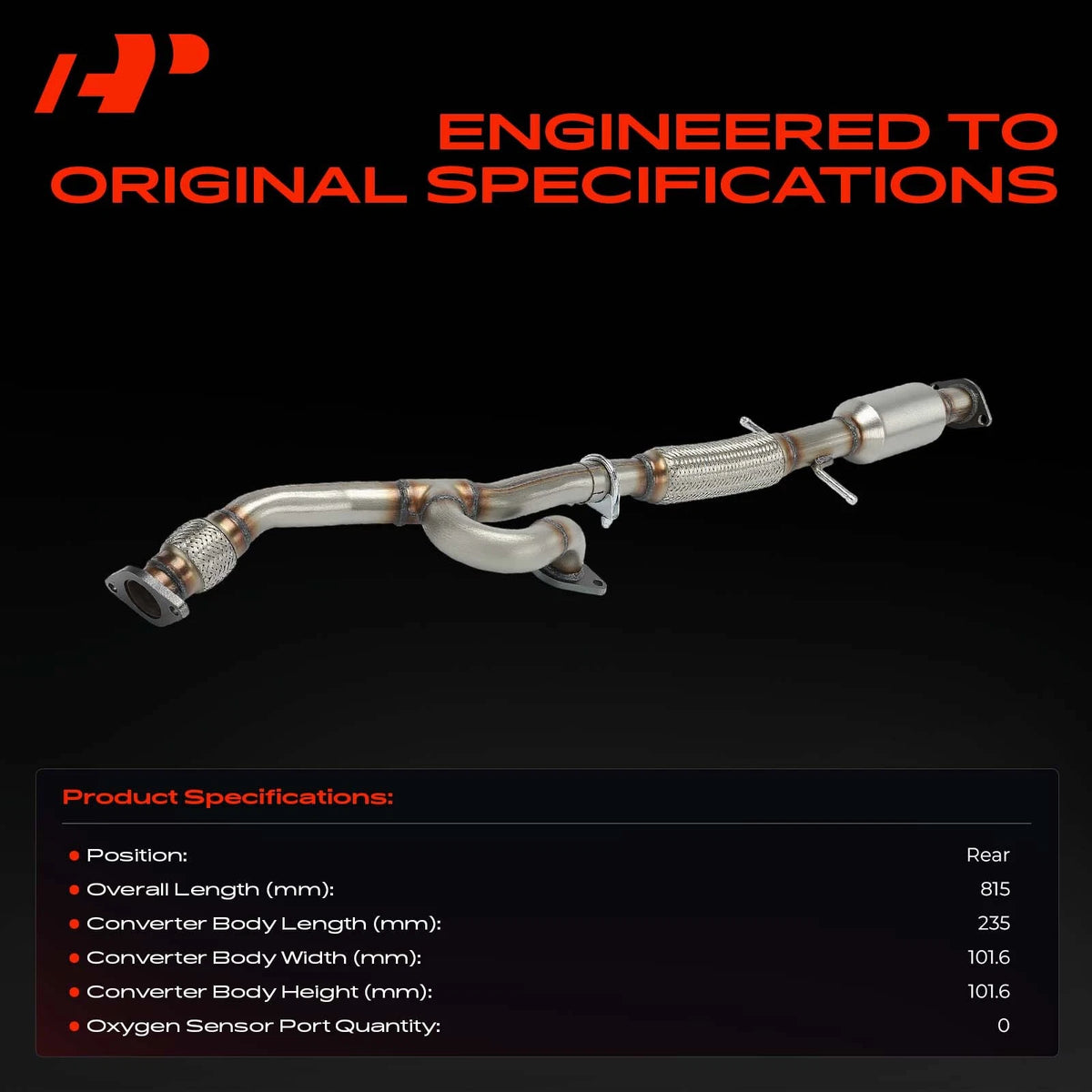 A-Premium Catalytic Converter Rear for Buick LaCrosse (2013–2015) 55744