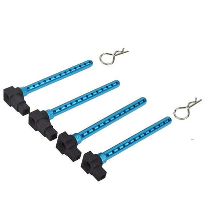 Set of 4 Aluminum Alloy Body Posts Mount for Tamiya TT-01 (1/10 RC Car)