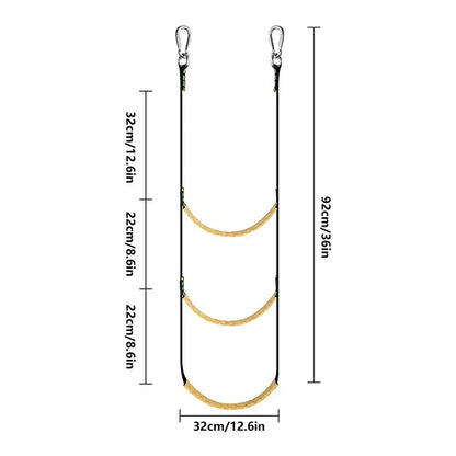 Boat Ladder Assist for Kayak Canoe with Non-Slip Rubber Pedals