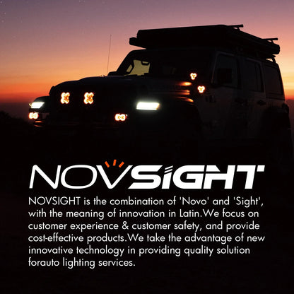 2X H11 H8 H9 LED Headlight Bulbs for NOVSIGHT (CANbus Ready)