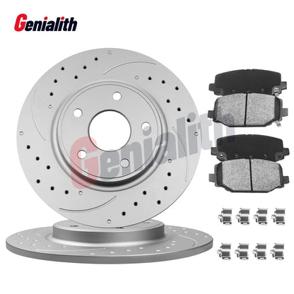 Rear Brake Rotors & Ceramic Pads for Dodge Grand Caravan Journey (2008–2020)