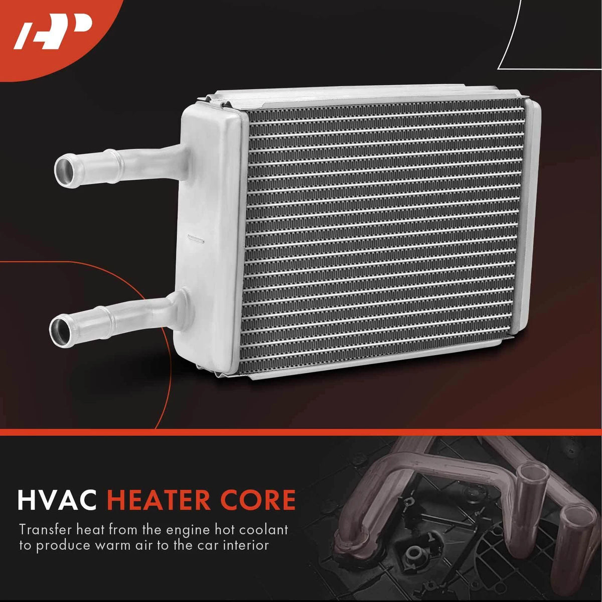 Rear HVAC Heater Core for Ford E-350 E-450 E-150 Econoline (1992–2021) - 94783, F2UH18476BA, F2UZ18476B, 9010004