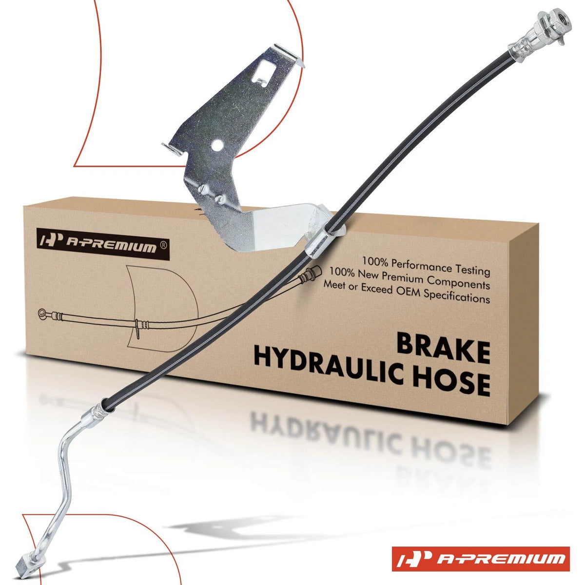 Front Driver Brake Hydraulic Hose for Ford F-250 F-350 Super Duty (2008–2016) - 8C3Z2078B, 2202902
