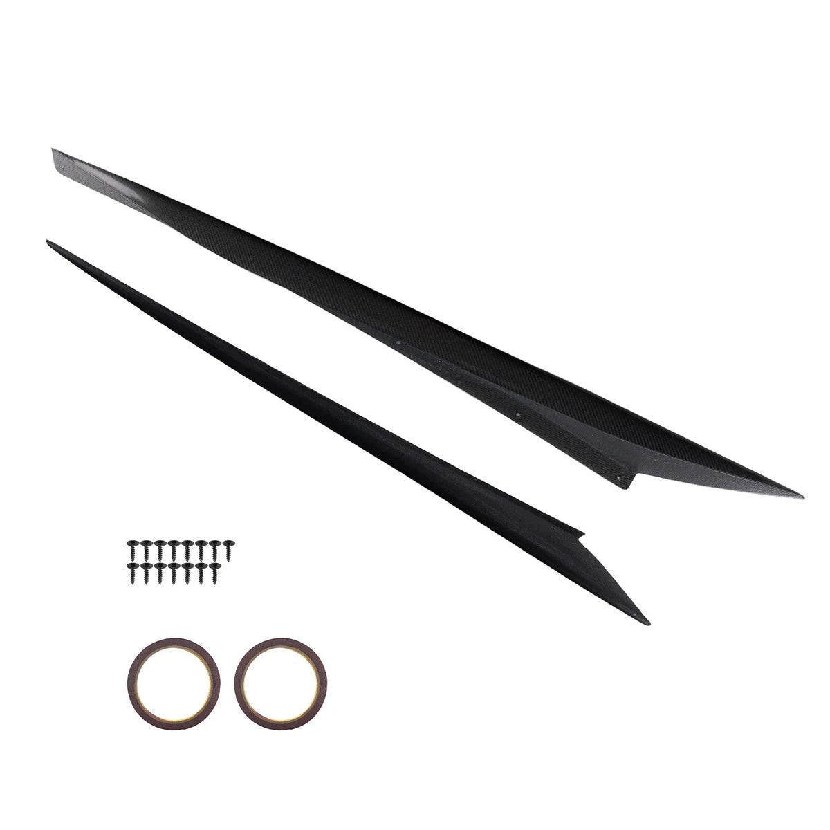 Side Skirt Extension Panel for Chevy Corvette Stingray/Z06 (2020–2025) Carbon Fiber