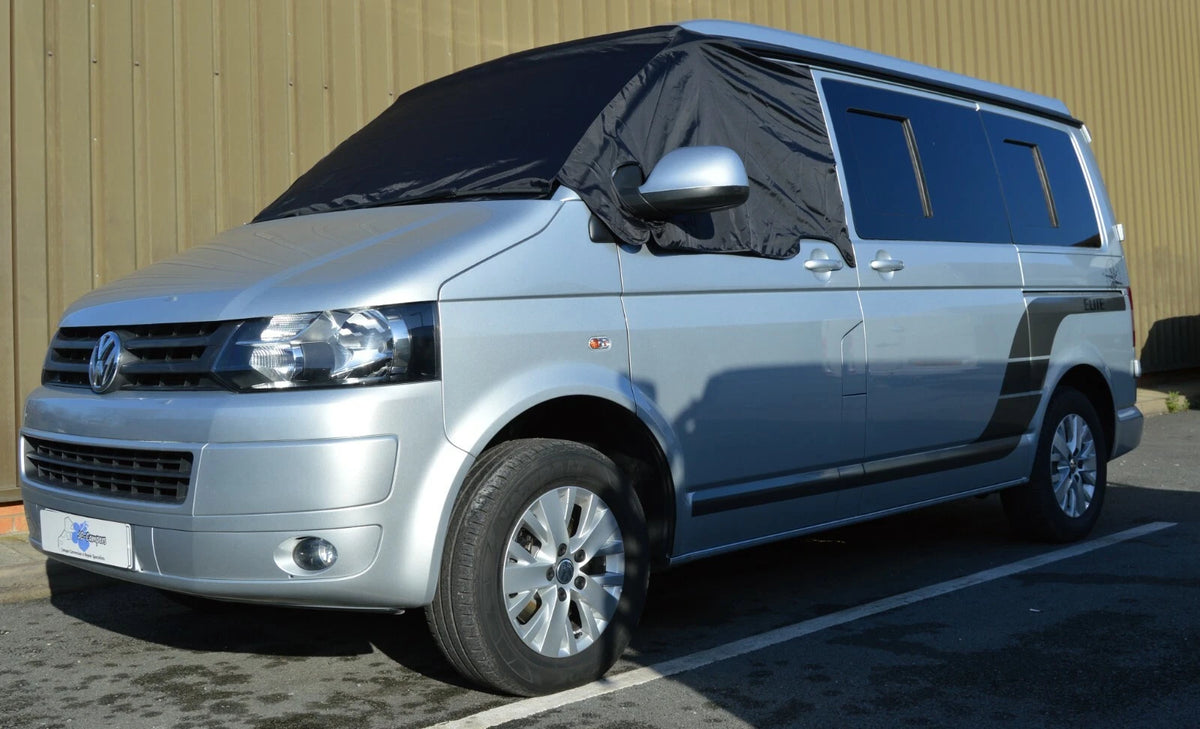Screen Cover for VW Transporter T6 (2015–2023) - Frost Protection Black, 991