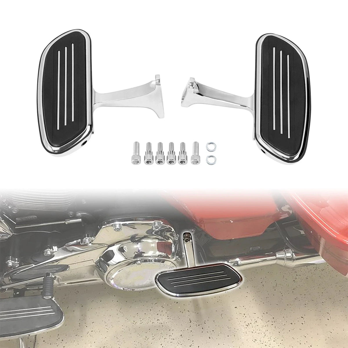 Pegstreamliner passenger floorboard footpeg for Harley Road Glide (2014–2023)