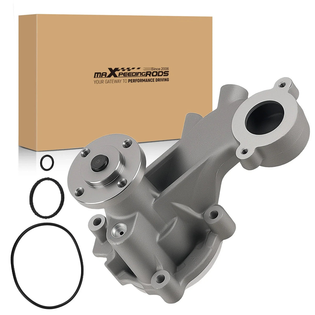 Engine Water Pump 5.0L V8 w/ 4-Bolt Flange for Mustang (2011–2018) & F-150 (2011–2017)