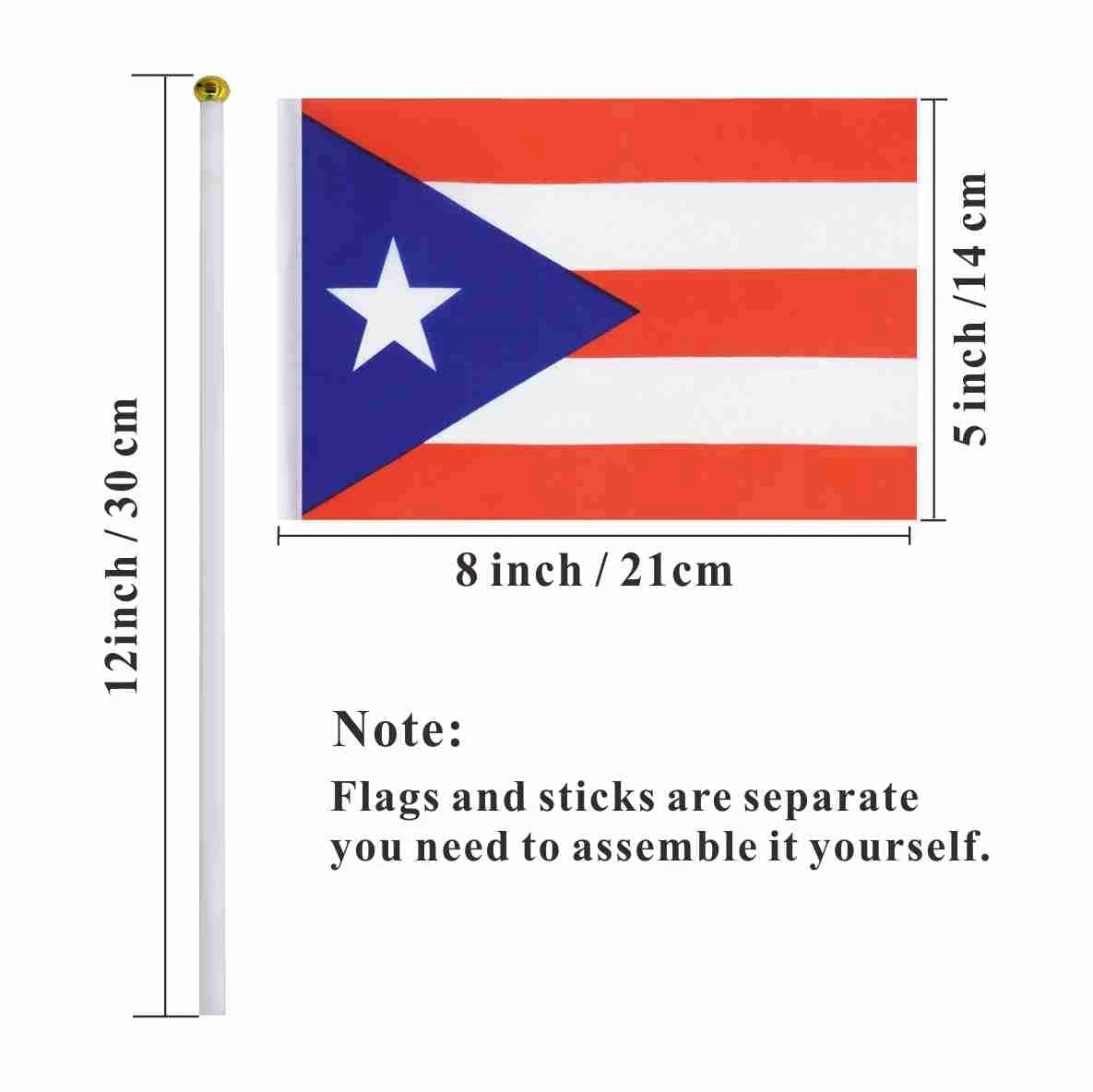 Set of 228 Mini International Hand Held Flags for Decoration