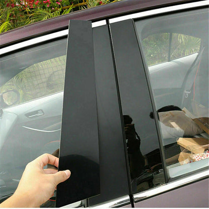Set of 6 Gloss Black Pillar Posts for Dodge Charger (2011–2023)