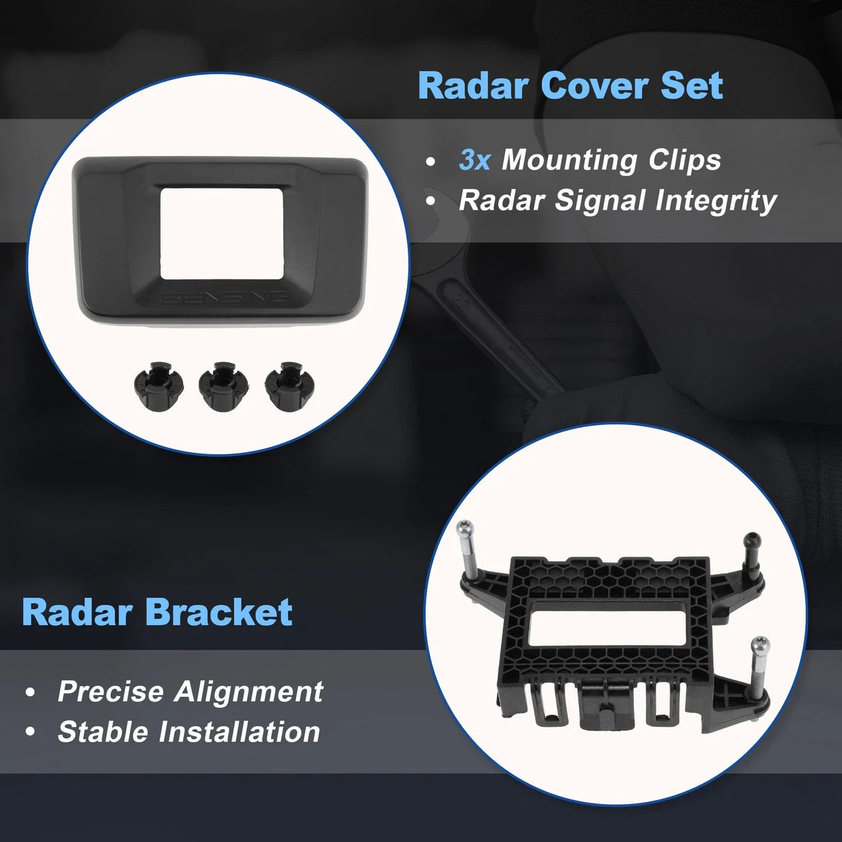 Front Bumper Distance Sensor Milliwave Radar Cover for Honda Accord (2018–2022)