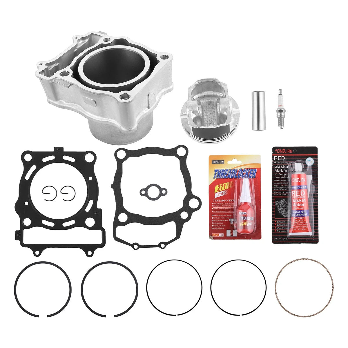 Cylinder Piston Gasket Rebuild Kit for Polaris Sportsman 550 XP (2009–2014) 3090202 3090092