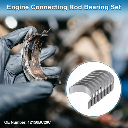 Connecting Rod Bearing Set No.12150BC20C for Nissan Tiida (2005–2017) 8 Pcs