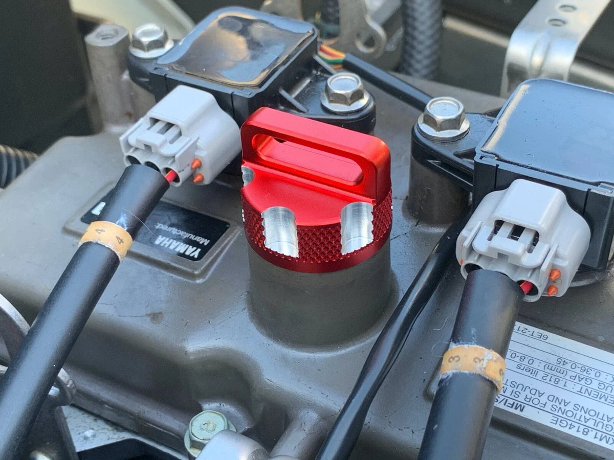 Billet Engine Oil Filler Mini Cap for Yamaha 1.8L - Red